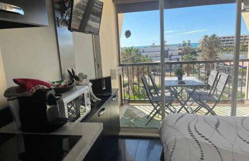 BAGATELLE NATURISTE HELIOPOLIS clim ascenseur vue mer parking privé - Foto 6