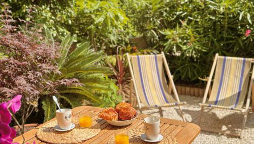 T2 avec jardin, clim & piscine - Proche plages et randos, parking privé - La Rascasse - Foto 4, Garden