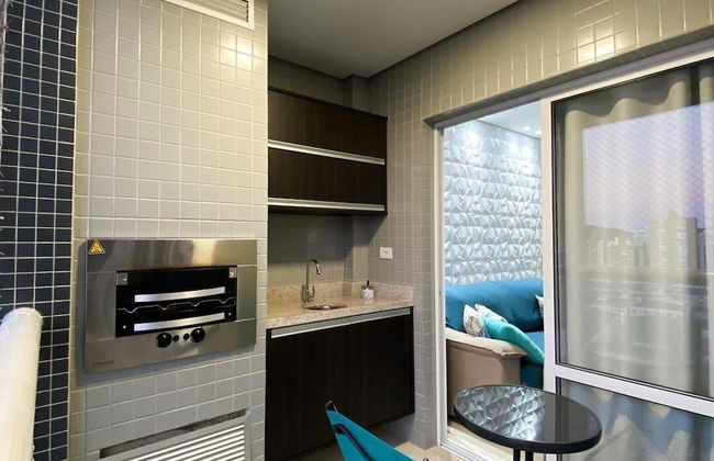 Flat Boqueirao Praia Grande - Foto 9