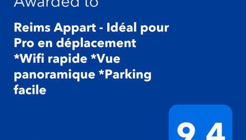 Reims Appart - Idéal pour Pro en déplacement *Wifi rapide *Vue panoramique *Parking facile - Foto 2