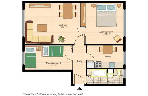 Haus Repin, Oberhof, historische Villa am Rennsteig, Thüringer Wald - Foto 29