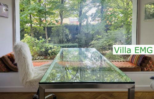 Luxus Ferienhaus Villa EMG Emsdetten nah Münster, Osnabrück, Rheine für Familien Gruppen bis 17 Personen, Pool, Whirlpool, Garten, Kamin, 6SZ - Foto 29