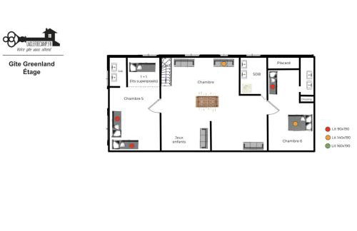 La Clef Decamp Greenland 15pers jacuzzi sauna airhockey billard - Photo 46