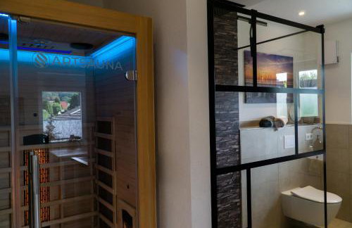 Komfort-Fewo mit Infrarotsauna & WLAN nahe Sorpesee - Haus am Krähenbach - Steinert - Photo 13