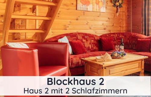 Der Fuchsbau - 3 separate Blockhäuser - ruhige Lage - 50m bis zum Wald - eingezäunter Garten - Foto 1