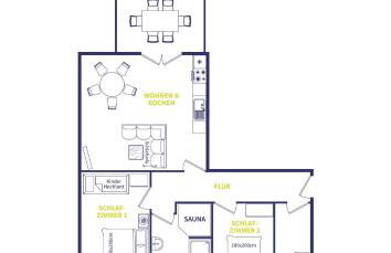 Traumhafte FeWo mit Garten und Sauna an der Küste - Foto 2