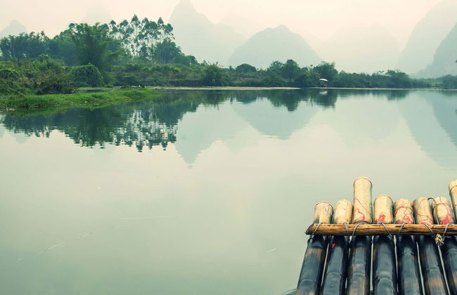 Balade privée à vélo et en radeau en bambou - Photo 1