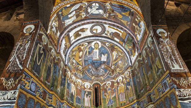 Virtual recreation of the paintings of Sant Climent de Taüll