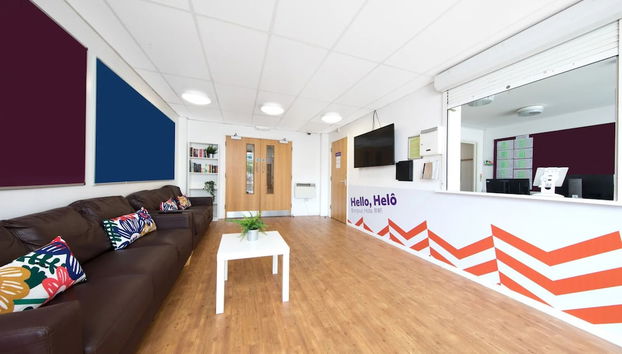 Zona de estar del vestíbulo