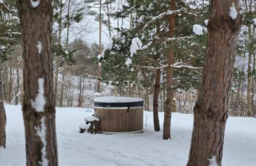 Forest Zen Małastów dom z prywatną balią z widokami na las - Foto 16