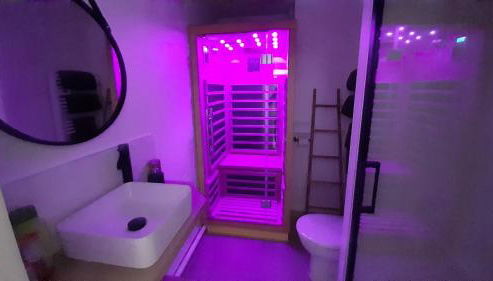 Arty Appart - Eurexpo - Parking box privé - Balcon - Sauna en option - Foto 3, towels, Shower