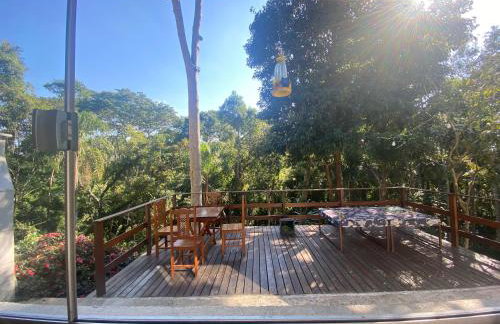 Casa de campo com muito verde e paz, 2 quartos, Wi-Fi, churrasqueira, deck, trilha - Foto 29