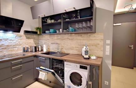 HOMELY STAY Studio P1 - Elegant Self-Check-in Studio-Apartment in Munich -with Kitchen and Washing Machine - Foto 13