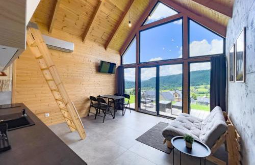 Stodoły Modyń - Domki w Beskidzie Wyspowym - staw kąpielowy, balia, sauna, grota solna - widok na góry - Photo 36