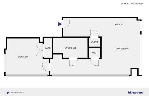 River N 1BR w Gym Pool nr L stop Beach CHI-361 - Foto 15