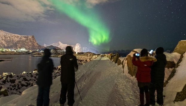 Caccia all'Aurora Boreale con un fotografo - Tour di mezza giornata per piccoli gruppi - Foto 3