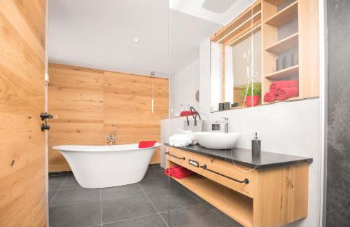 Ferienwohnung im Chaletstil Giebeltraum 115 qm Wellness Fitness Sauna Bergrödelhof - Foto 17