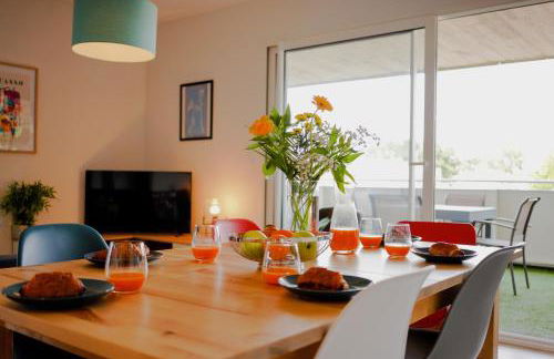 Lumimizan- Spacieux, grand balcon, wifi, lac et plage - Foto 15