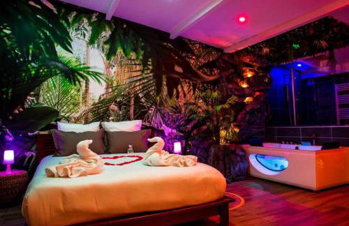 SECRET SUITE "Jungle" - Jacuzzi privatif - Gare RER C - Proche Paris - Foto 13