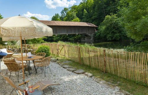 Ferienhaus Pure Jagst, Traum-Lage am Fluss mit Kaminzimmer und Infrarot-Wärmekabine - Foto 4