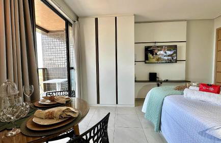 (1406) Studio Elegante com Vista Mar - Foto 2