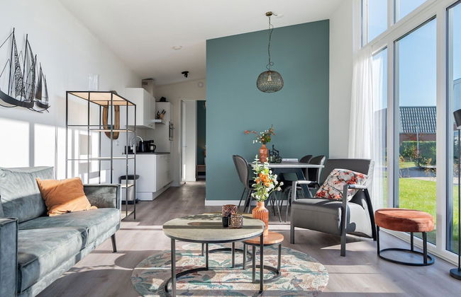 Modern Chalet With Beautiful Terrace, in Friesland - Foto 8