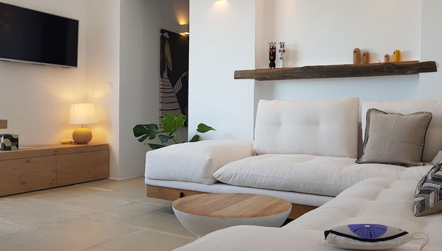 Coin salon dans le hall