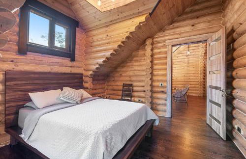 Log House Chalet, Volleyball field, Sauna, Hot Tub - Foto 31