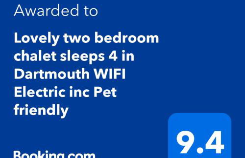 Dartmouth Caldon Holiday Chalet Sleeps 4 wifi elec inc Pets welcome - Foto 4