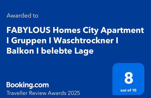 FABYLOUS Homes City Apartment I Gruppen I Waschtrockner I Balkon I belebte Lage - Foto 14