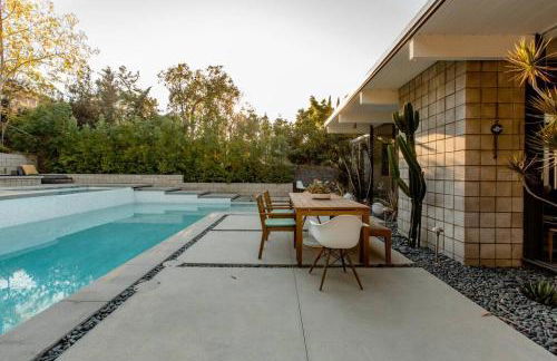 Eichler Mid Century Modern Designer Pool/Jacuzzi - Foto 10