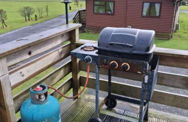 Redwood lodge with luxury hot tub at Three lochs holiday park - Foto 3
