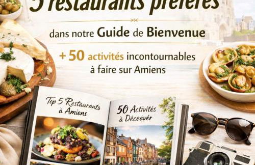 Les Perles Amiénoises-Suite Luxe Centre-Parking - Foto 7