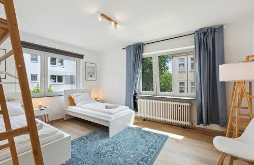 Große 80qm 3 Zimmer Wohnung, nahe Messe & Klinikum, 2x 55" Smart TV, Netflix, Keyless - Foto 5