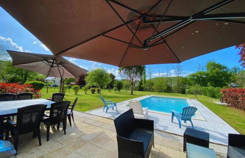 Maison tout confort avec piscine chauffée au bord des rives de la Dordogne - Foto 7