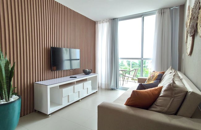 Areias do Mar Tranquilo com Varanda A317 - Foto 16