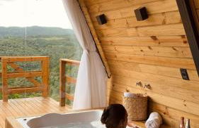 Chalé Alto do Morro 2 - conforto e vista deslumbrante - Foto 39