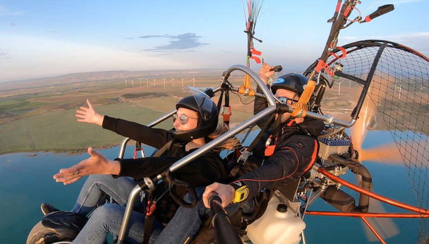 Desfrutando da experiência de paratrike