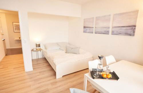 Gemütliches und helles Studio Apartment mit Balkon, Badewanne, WLAN, Parkplatz - Foto 6