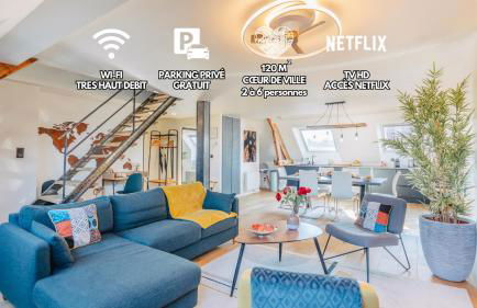 Elegant 120m2-Face cathedrale-6 pers-free Parking - Foto 29