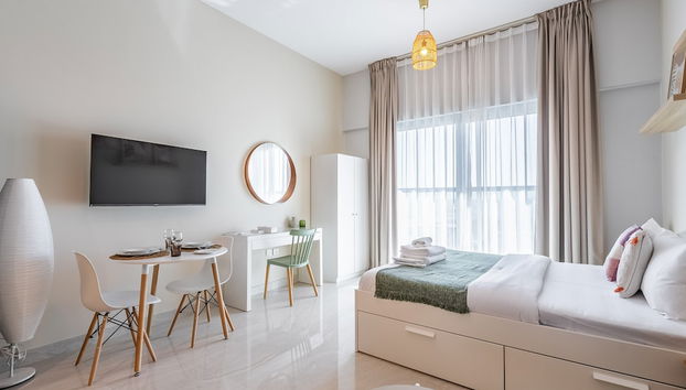 Charming Studio Escape With City View - Foto 4, Habitación