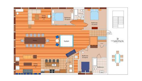 KING Penthouse Sleep8 4Bed 3BR 2BA Swepson Loft - Foto 5