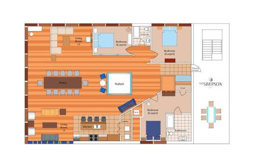 KING Penthouse Sleep8 4Bed 3BR 2BA Swepson Loft - Foto 5