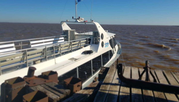 The boat trip to Martin Garcia Island