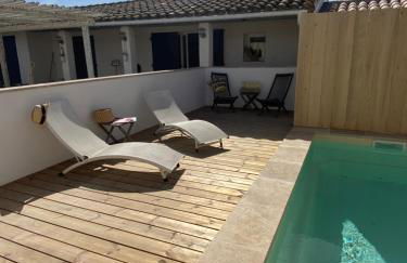 Mas des Oliviers, maison avec piscine privative et chauffée, 3 animaux acceptés LOCAMARGUE - Foto 12