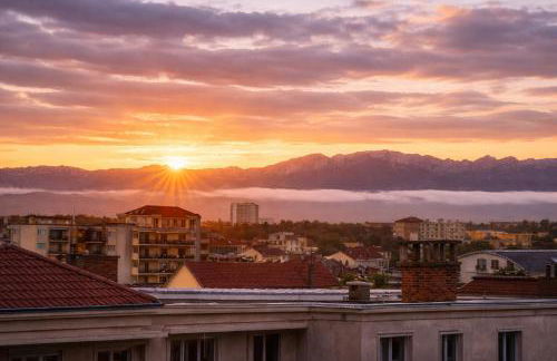 Le Cocon Céleste - Vue Panoramique Vercors - Centre-Ville - Gare à 1 min - Foto 24