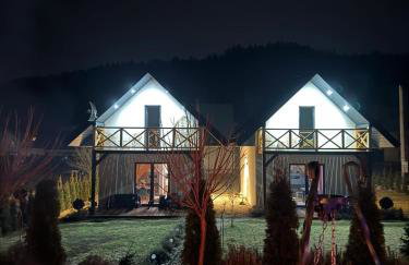 Domki pod lasem Gorce z kominkiem i jacuzzi - Photo 13