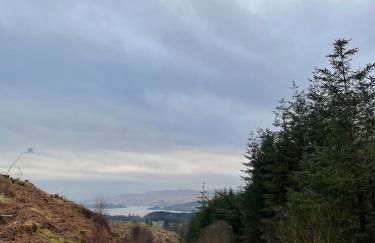 Belle 2 bedroom log cabin with hot tub, forest and loch - Foto 39