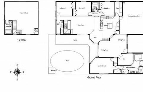 #440-Large 5 bed pool home with excellent privacy - Foto 30