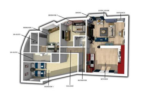 Spacious 3 bed, Parking, Long stays welcome, Relocators, Families, Contractors - Foto 40